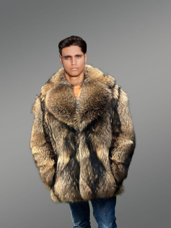 Raccoon Fur Jacket for Men - Image 3