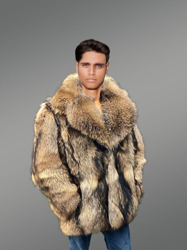 Raccoon Fur Jacket for Men - Image 2