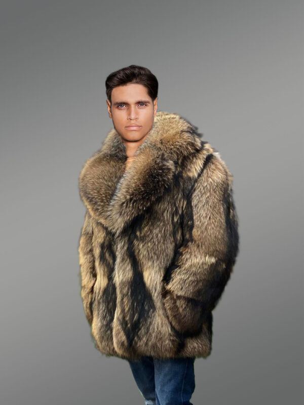 Raccoon Fur Jacket for Men - Image 6