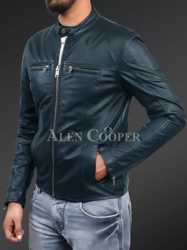 Men’s Comfortable Real Leather Jacket - Image 10