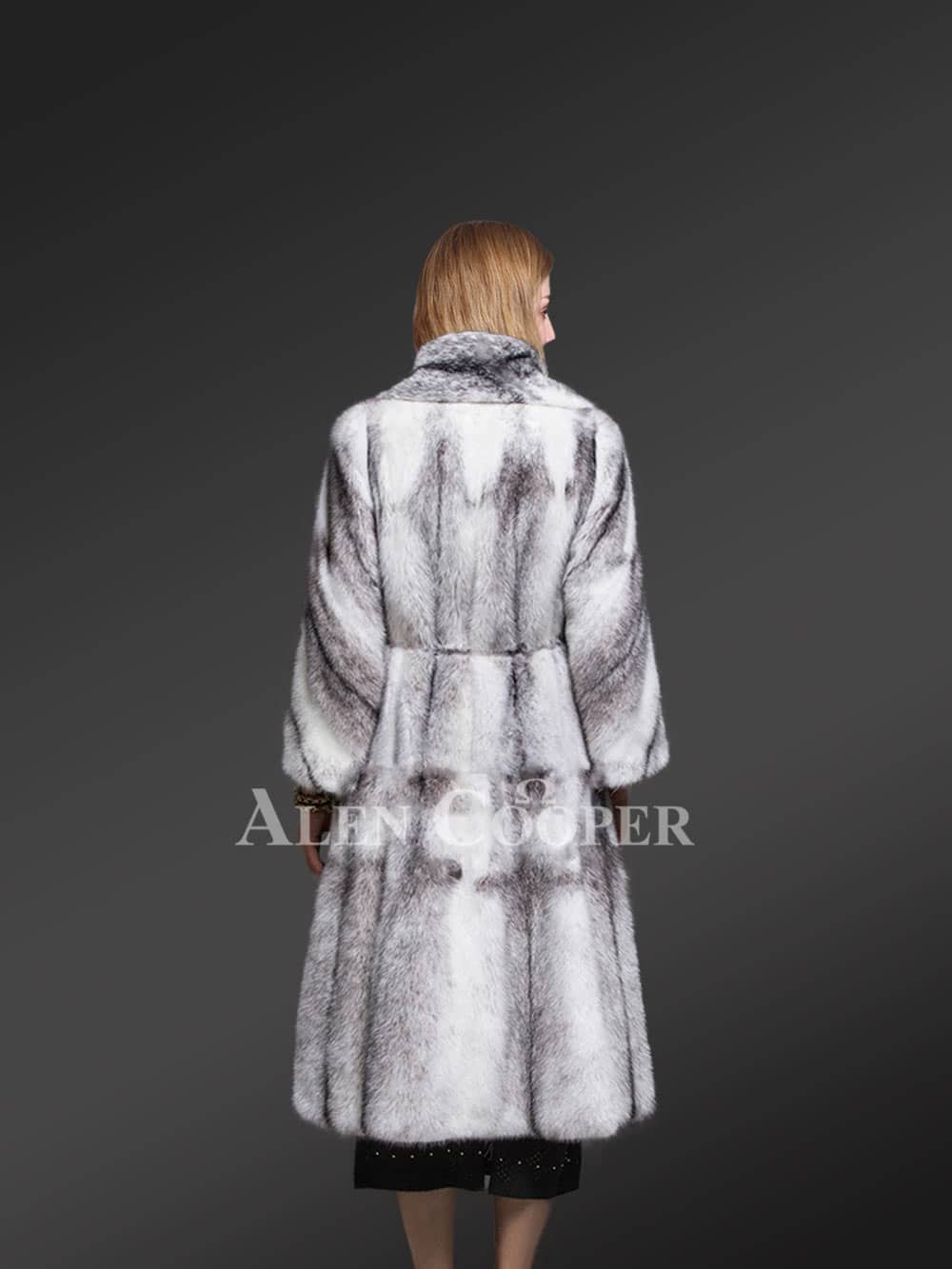 Womens Mink Fur Long Coat – Timeless Luxury with Plush Feel of Soft Fur - Image 4