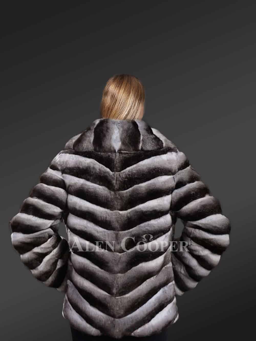 Women Chinchilla Coat - Image 8