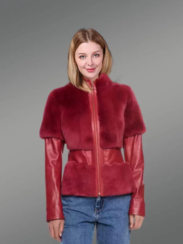 Red Mink Fur Jacket for Passionate Women