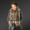 Shearling Coat with Raccoon Fur