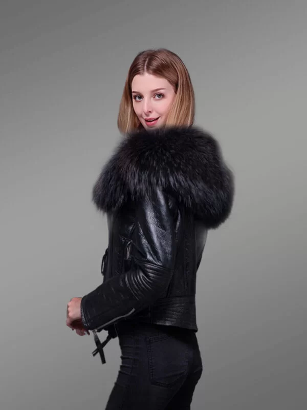 Furrik Short Length Sheepskin Shearling Jacket - Image 2