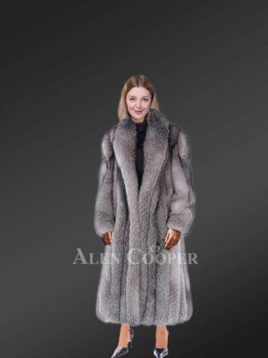 Silver-Frost-Fox-Long-Womens-Coat