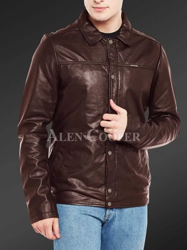 Soft and Comfortable Real Leather Jacket for Men - Image 8