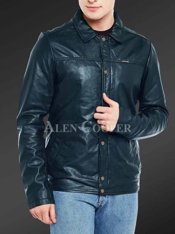 Soft and Comfortable Real Leather Jacket for Men - Image 7