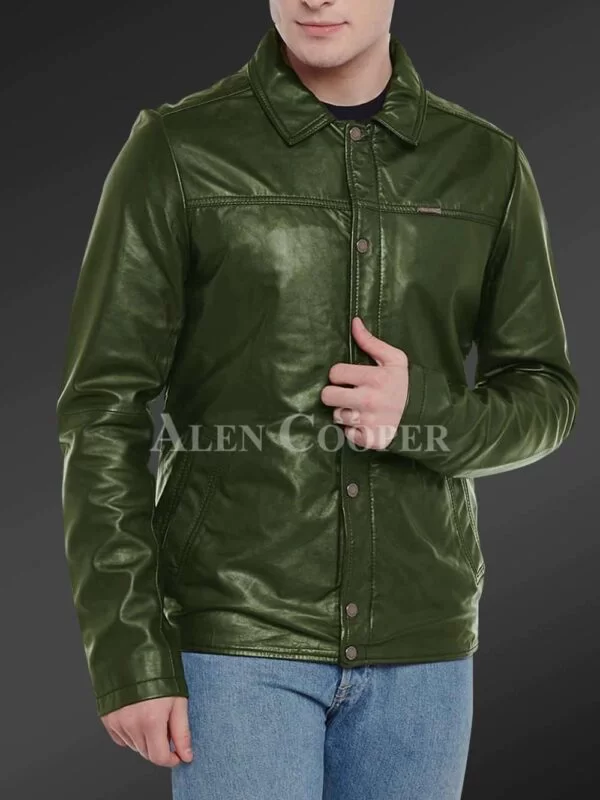 Soft and Comfortable Real Leather Jacket for Men - Image 6