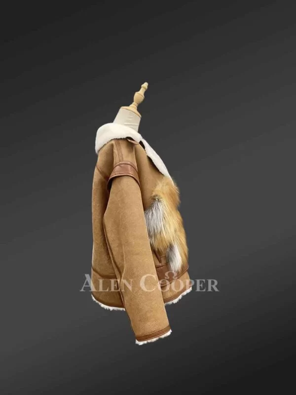 Real Shearling Jacket for Women - Image 5