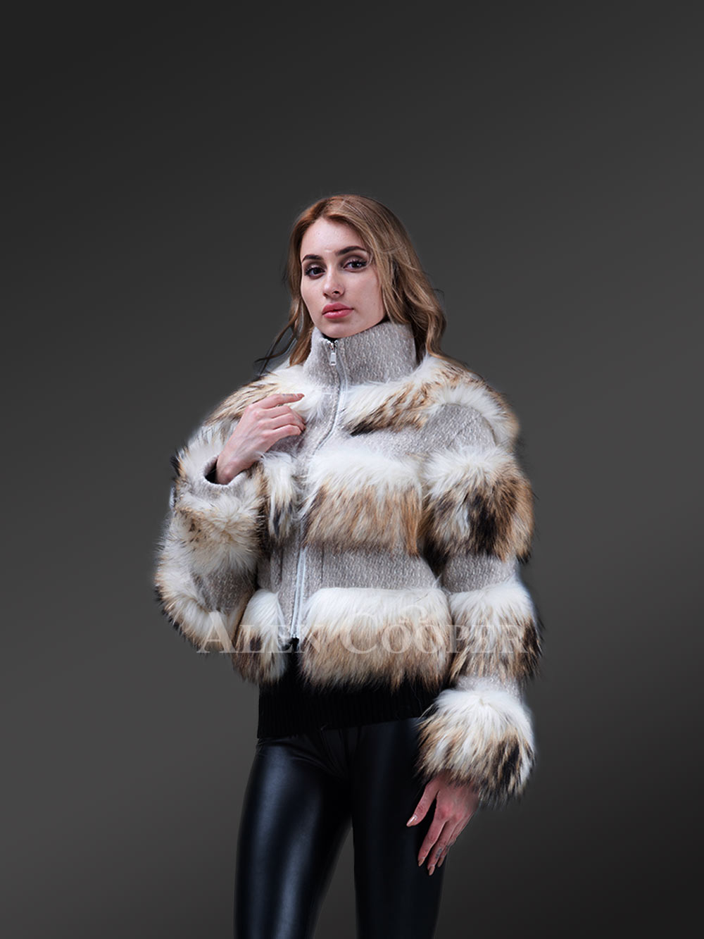 Womens Black Fox Fur Short Jacket– Be a Trendsetter Anytime Anywhere - Image 12