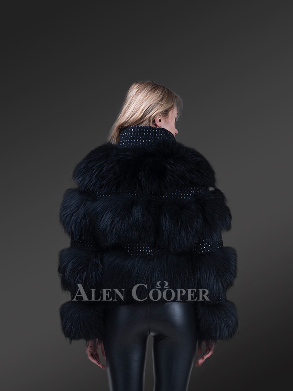 Womens Black Fox Fur Short Jacket– Be a Trendsetter Anytime Anywhere - Image 19