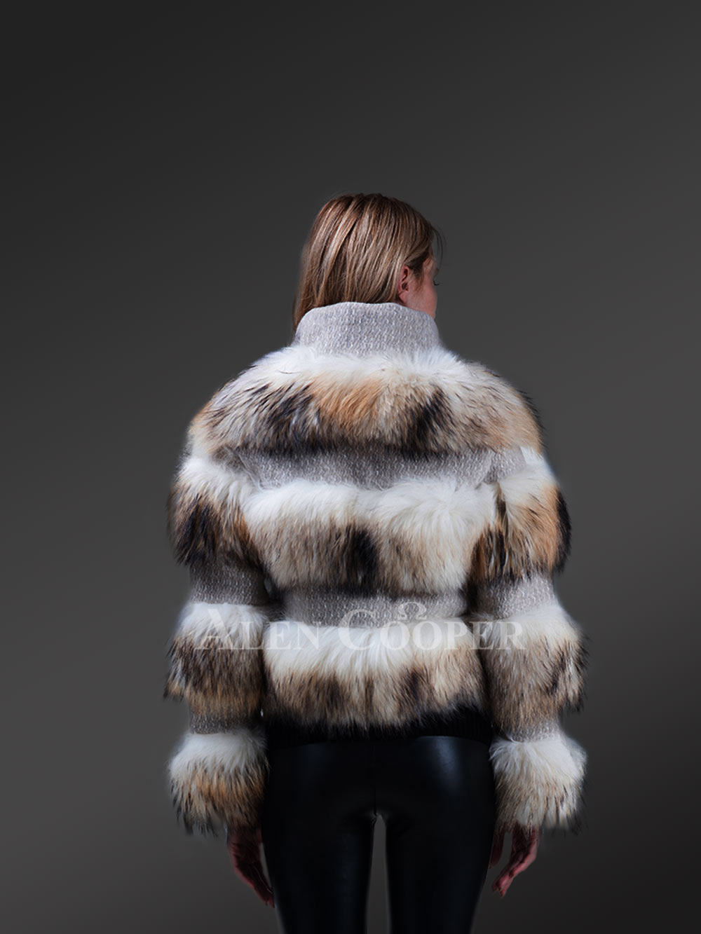 Womens Black Fox Fur Short Jacket– Be a Trendsetter Anytime Anywhere - Image 9