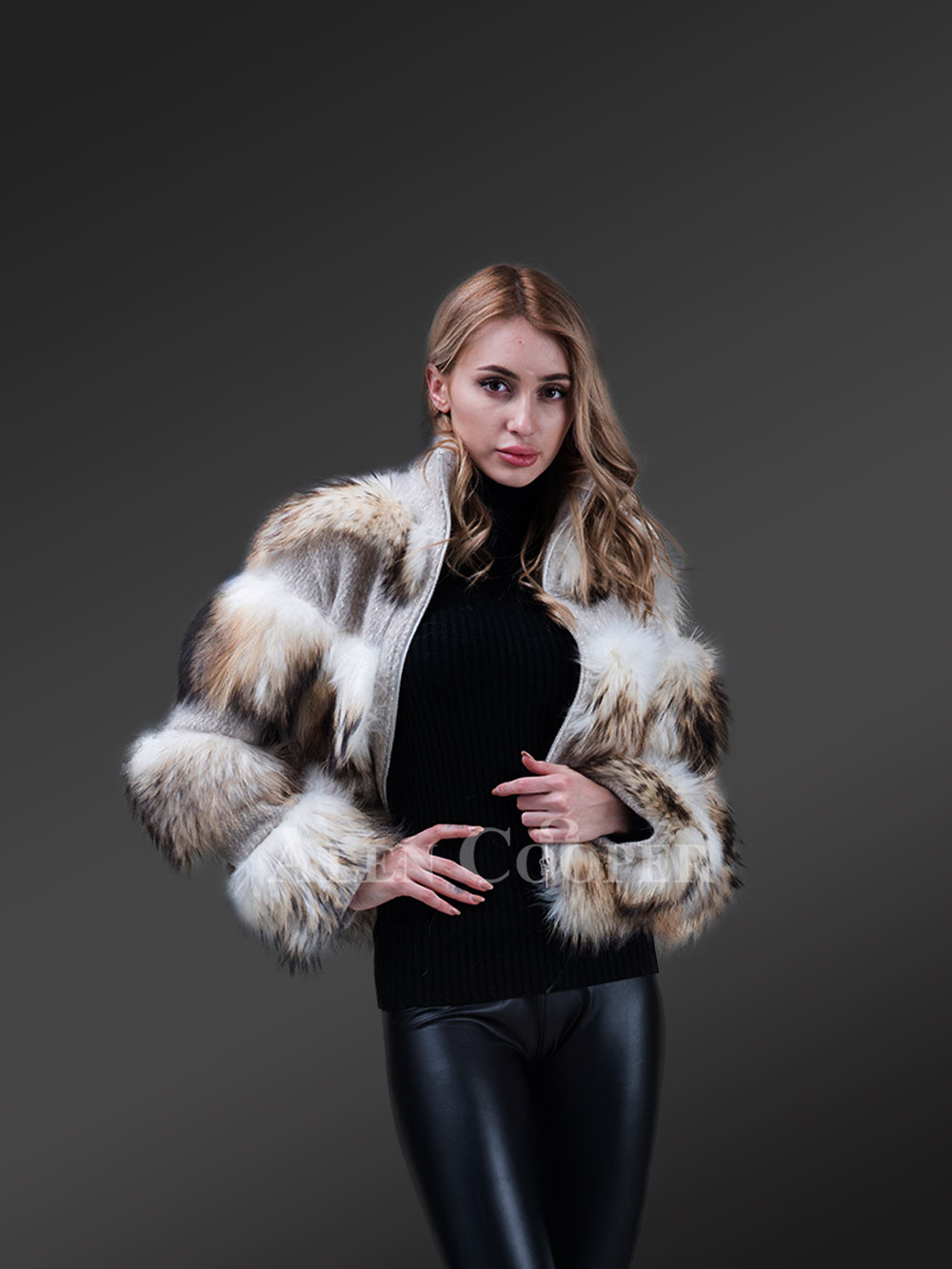 Womens Black Fox Fur Short Jacket– Be a Trendsetter Anytime Anywhere - Image 10