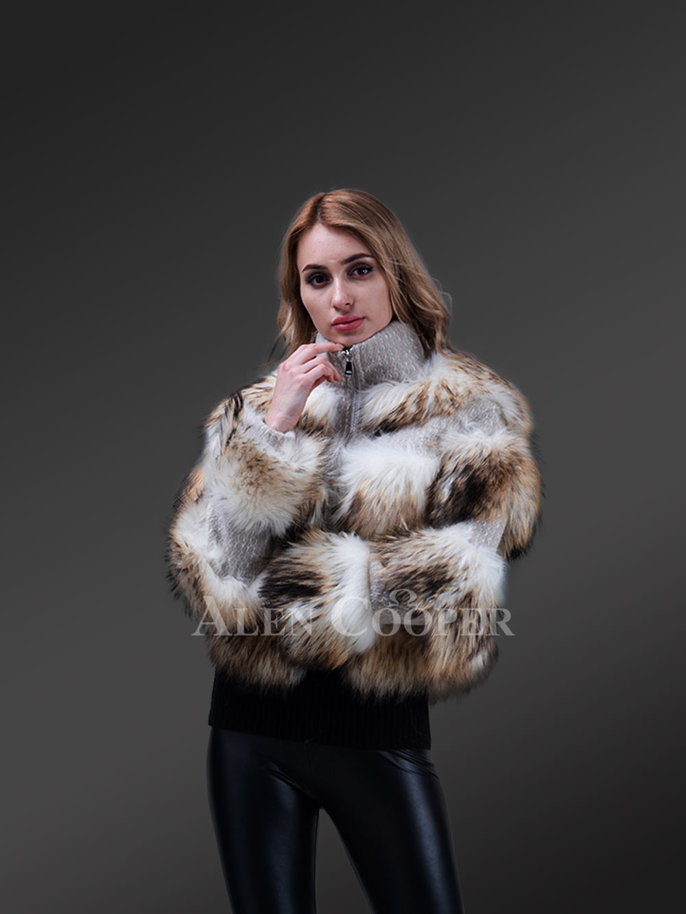 Womens Black Fox Fur Short Jacket– Be a Trendsetter Anytime Anywhere - Image 14