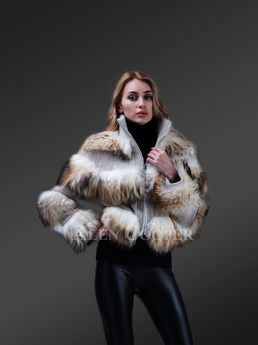 Womens Black Fox Fur Short Jacket– Be a Trendsetter Anytime Anywhere - Image 13