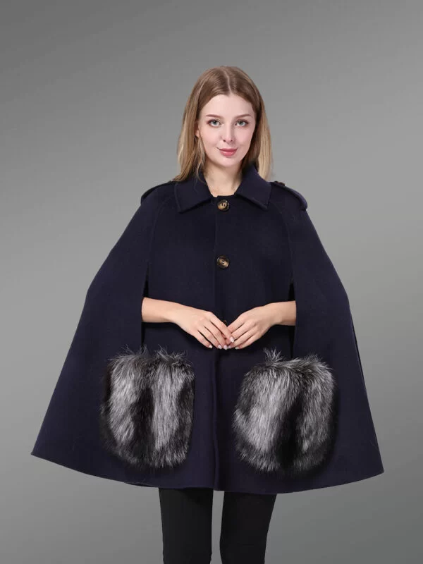 Women Fur Poncho