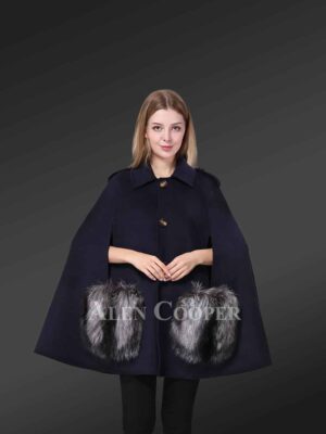 Women Fur Poncho