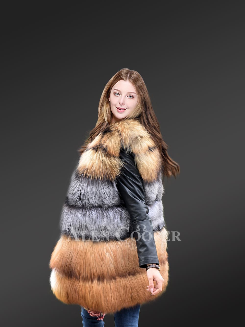 Multicolor Fox Fur Vest to Instantly Glamorize Ones Appearance - Image 2