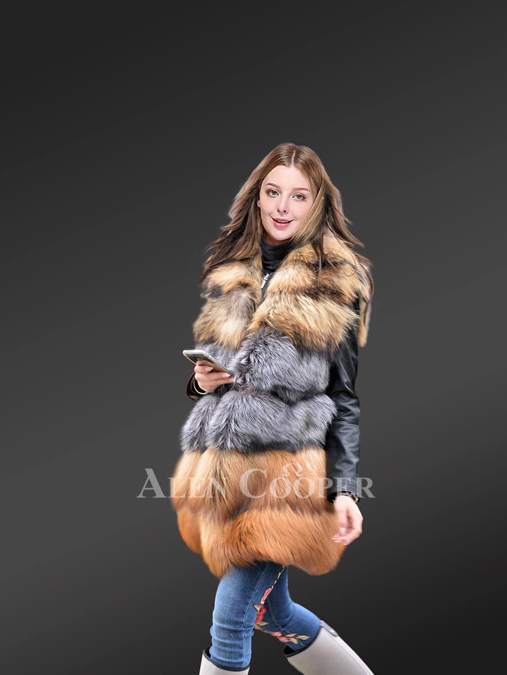 Multicolor Fox Fur Vest to Instantly Glamorize Ones Appearance - Image 5