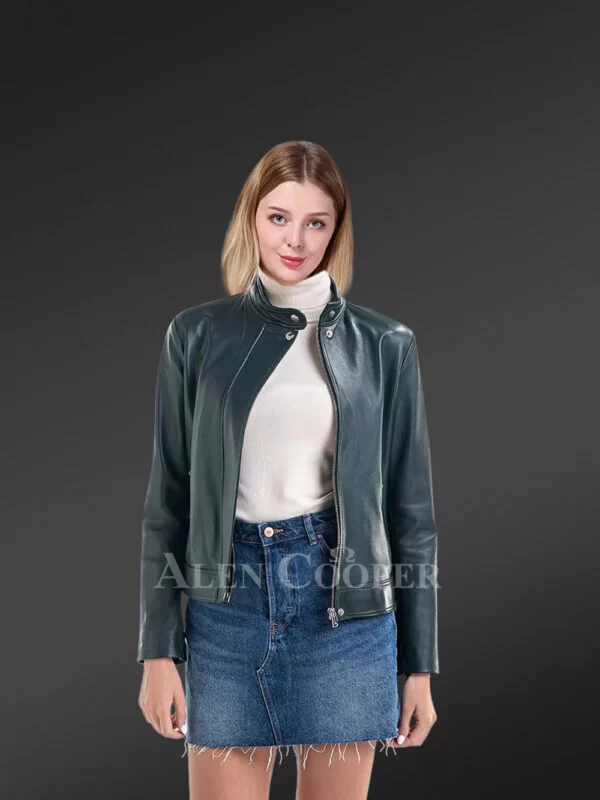 Women's Real Leather Jacket - Image 3