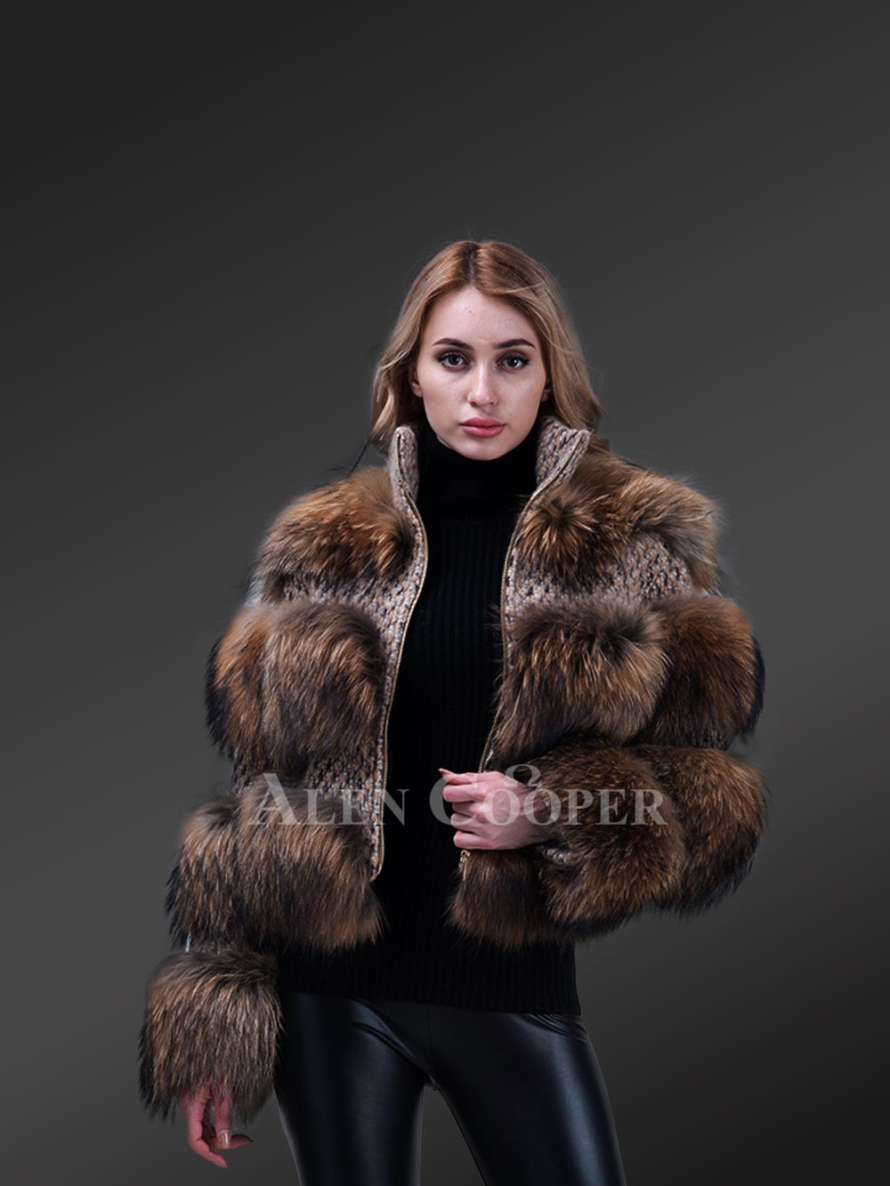 Womens Black Fox Fur Short Jacket– Be a Trendsetter Anytime Anywhere - Image 8
