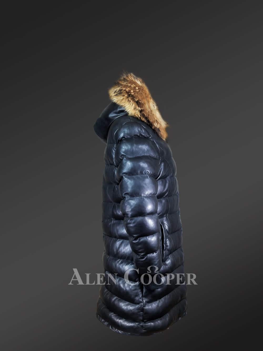 Women’s Luxury Goose Down Parka Coat with Detachable Hood - Image 3