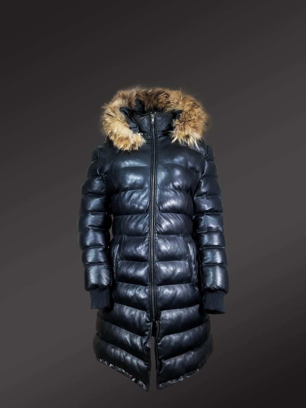 Women’s Luxury Goose Down Parka Coat with Detachable Hood - Image 2