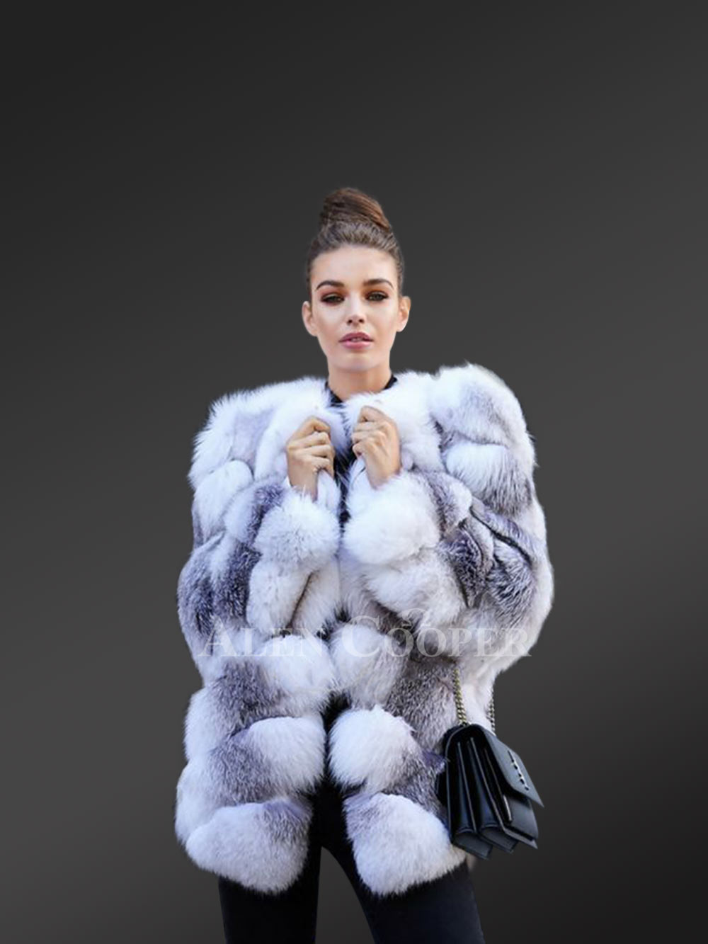 Real Fox Fur Winter Coat for Women with Super Stylish Paragraph Design - Image 2