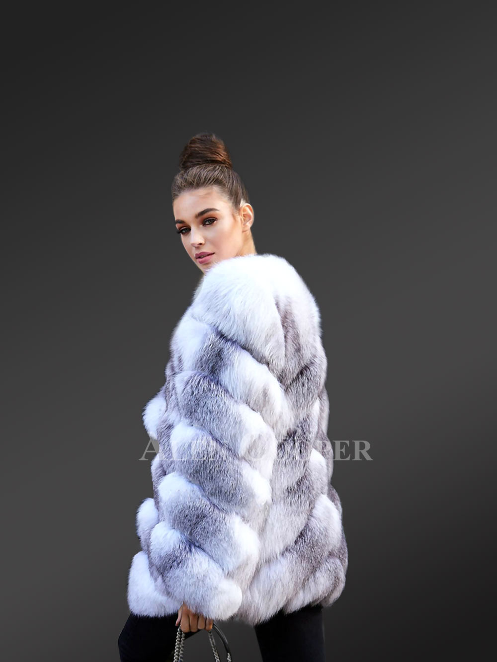 Real Fox Fur Winter Coat for Women with Super Stylish Paragraph Design - Image 6