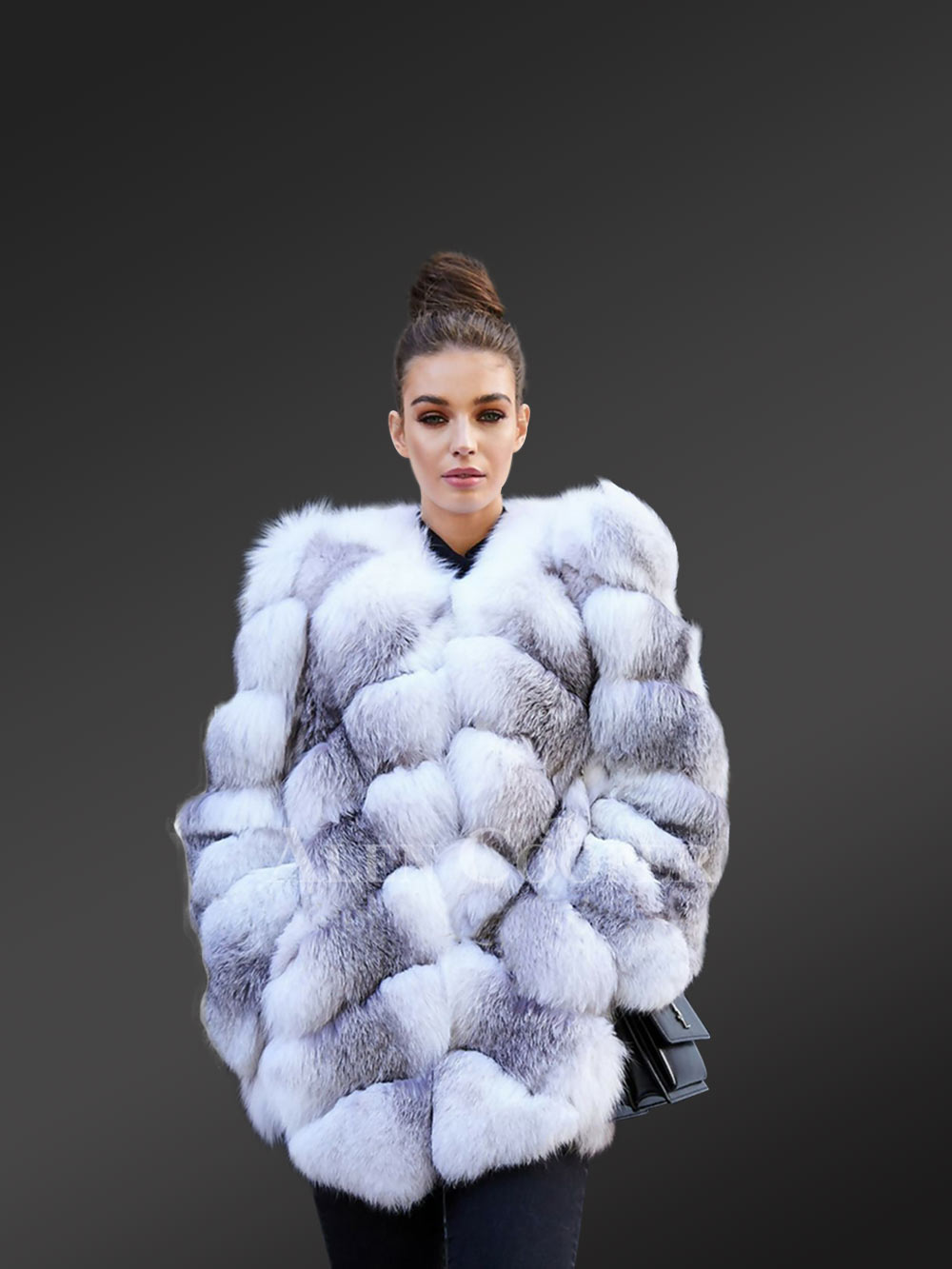 Real Fox Fur Winter Coat for Women with Super Stylish Paragraph Design - Image 3