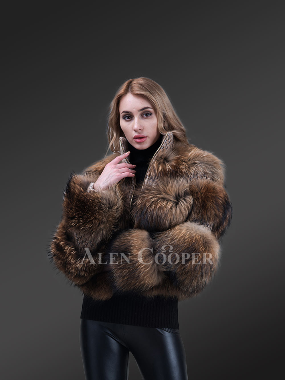 Womens Black Fox Fur Short Jacket– Be a Trendsetter Anytime Anywhere - Image 6
