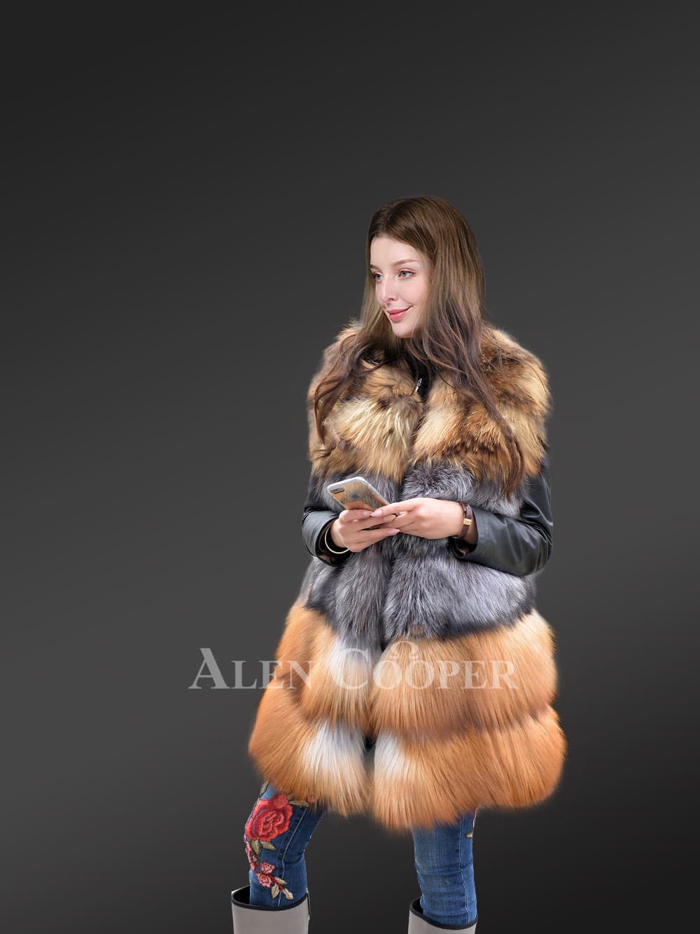 Multicolor Fox Fur Vest to Instantly Glamorize Ones Appearance - Image 3