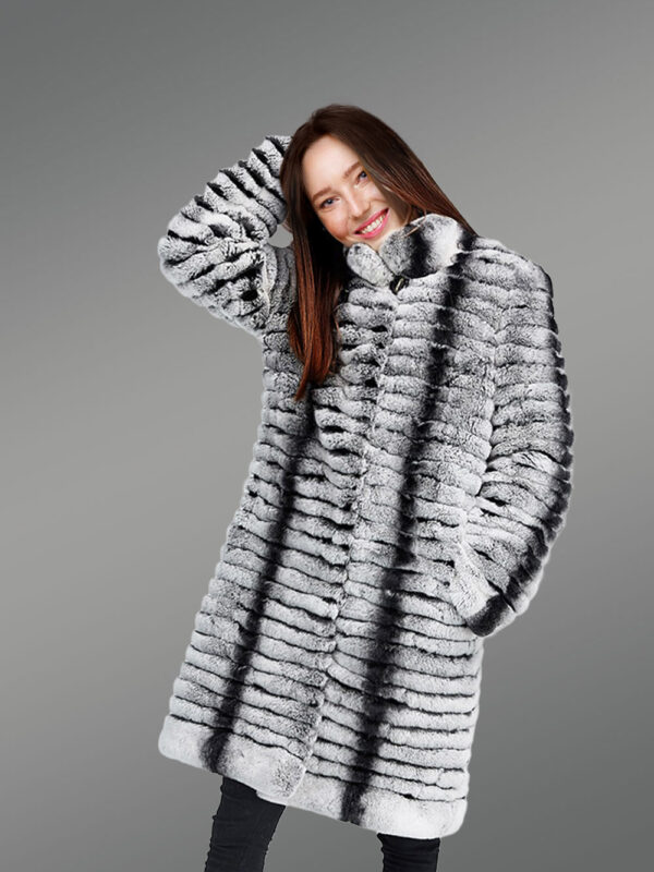 Highly Fashionable and Luxury Long Warm Winter Real Fur Coat for Women - Image 2