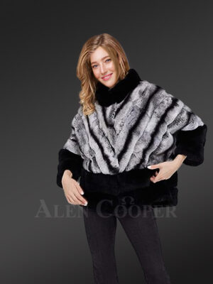 Korean Styled Bi-Color Real Fur Winter Vest for Women