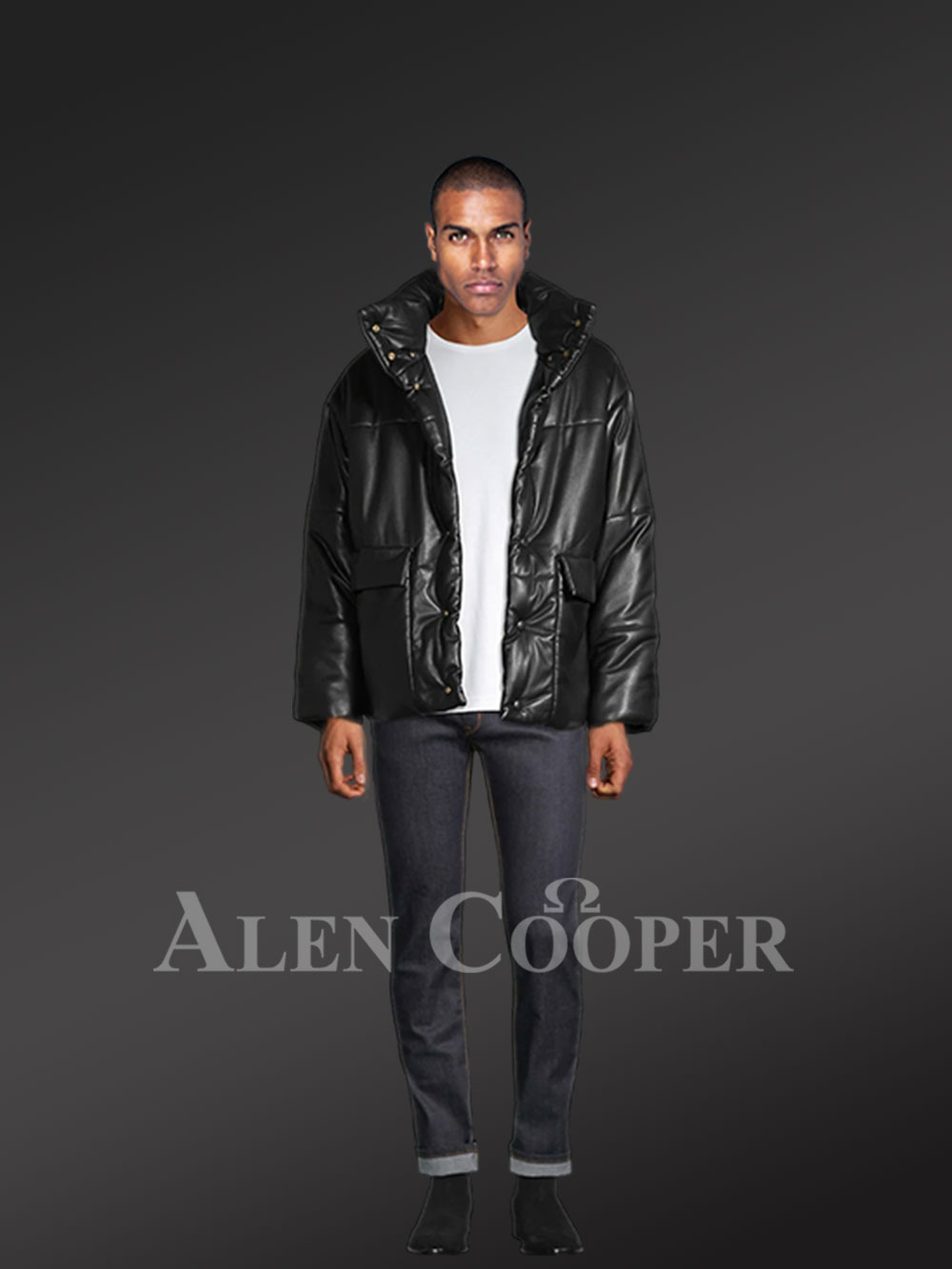 Mens Funnel Neck Padded Jacket – Great Looks with Maximum Comfort - Image 4