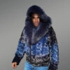 Men Mink Fur Coat with Hood