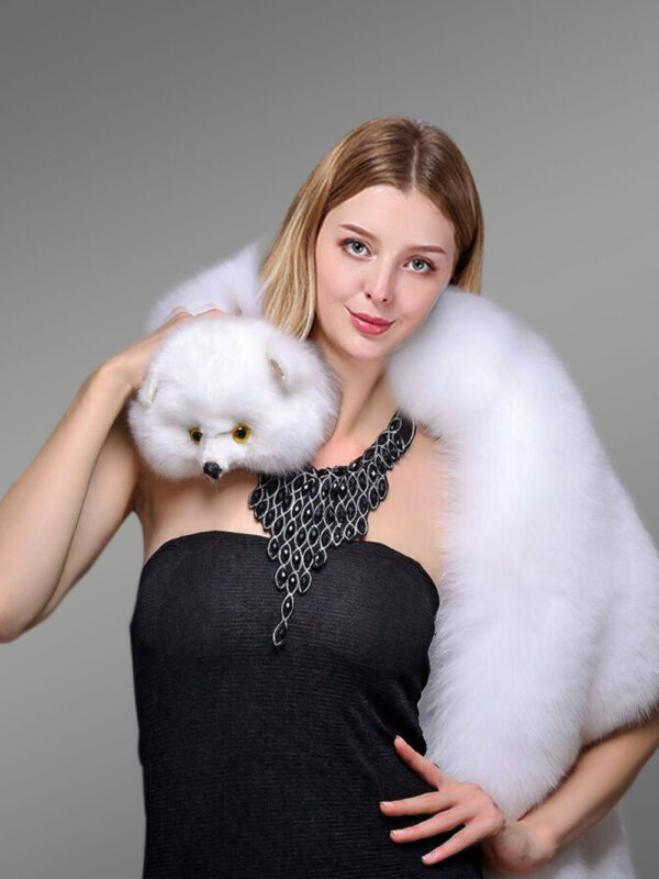 Fox fur Scarf with Tail