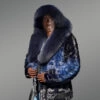 Men Mink Fur Coat with Hood