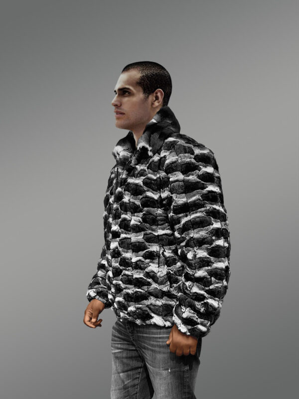 Men’s Premium Chinchilla Bomber Jacket - Image 5