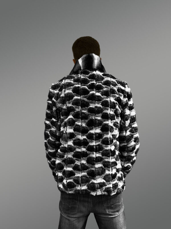 Men’s Premium Chinchilla Bomber Jacket - Image 6