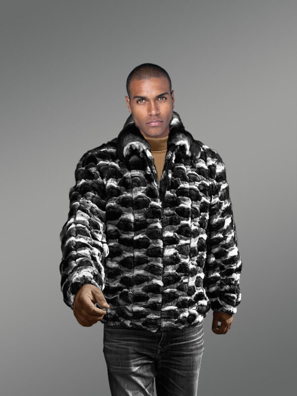 Men’s Premium Chinchilla Bomber Jacket - Image 7