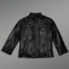 Kid’s Leather Bomber Jacket