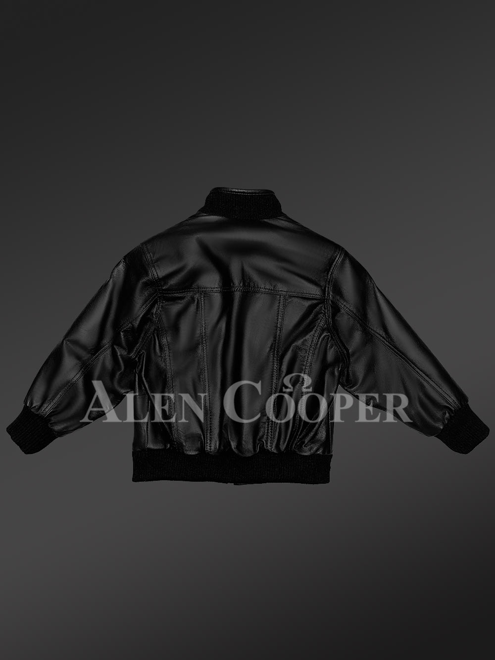 Kids’ Black Moto Leather Jacket - Image 8