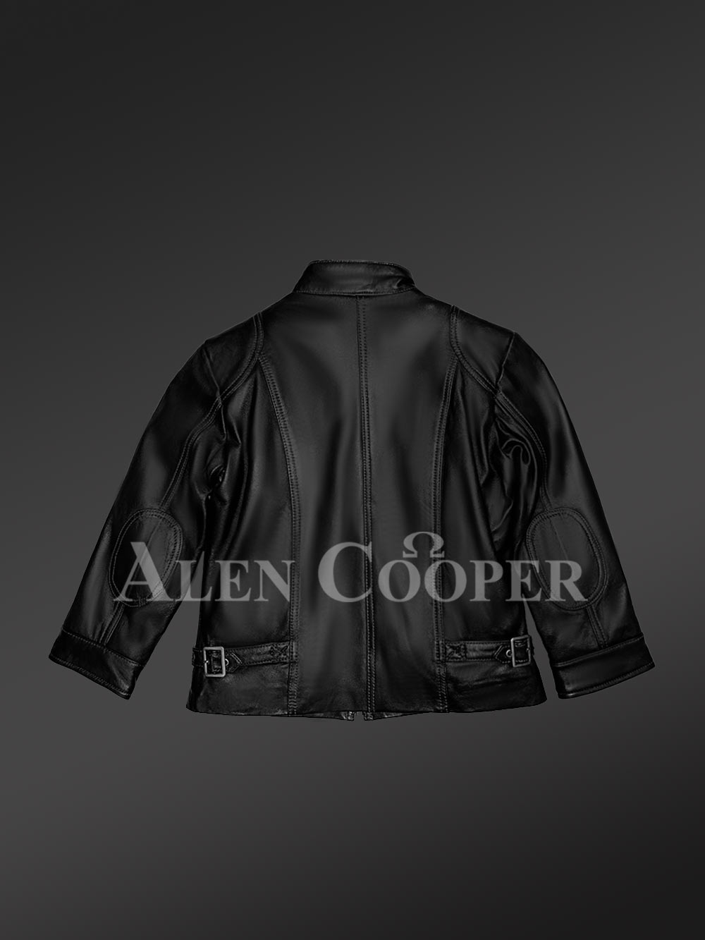 Kids’ Black Moto Leather Jacket - Image 5