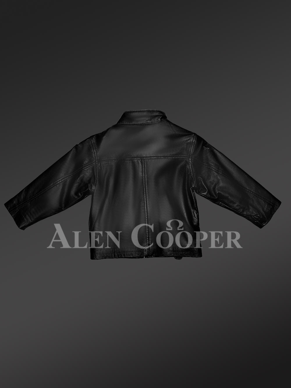 Kids’ Black Moto Leather Jacket - Image 6