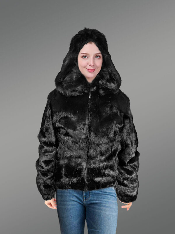 Authentic Rabbit Fur Bomber