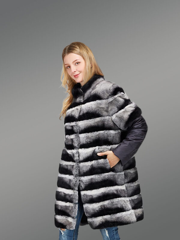 Real Chinchila Fur Vest for Women - Image 4