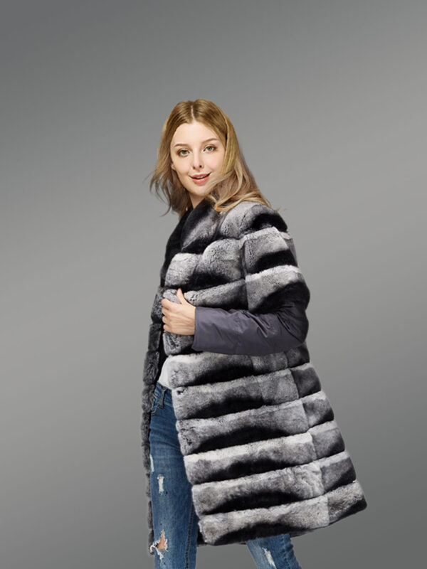 Real Chinchila Fur Vest for Women - Image 3