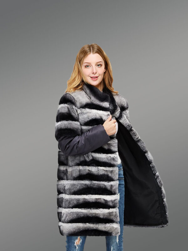 Real Chinchila Fur Vest for Women - Image 2